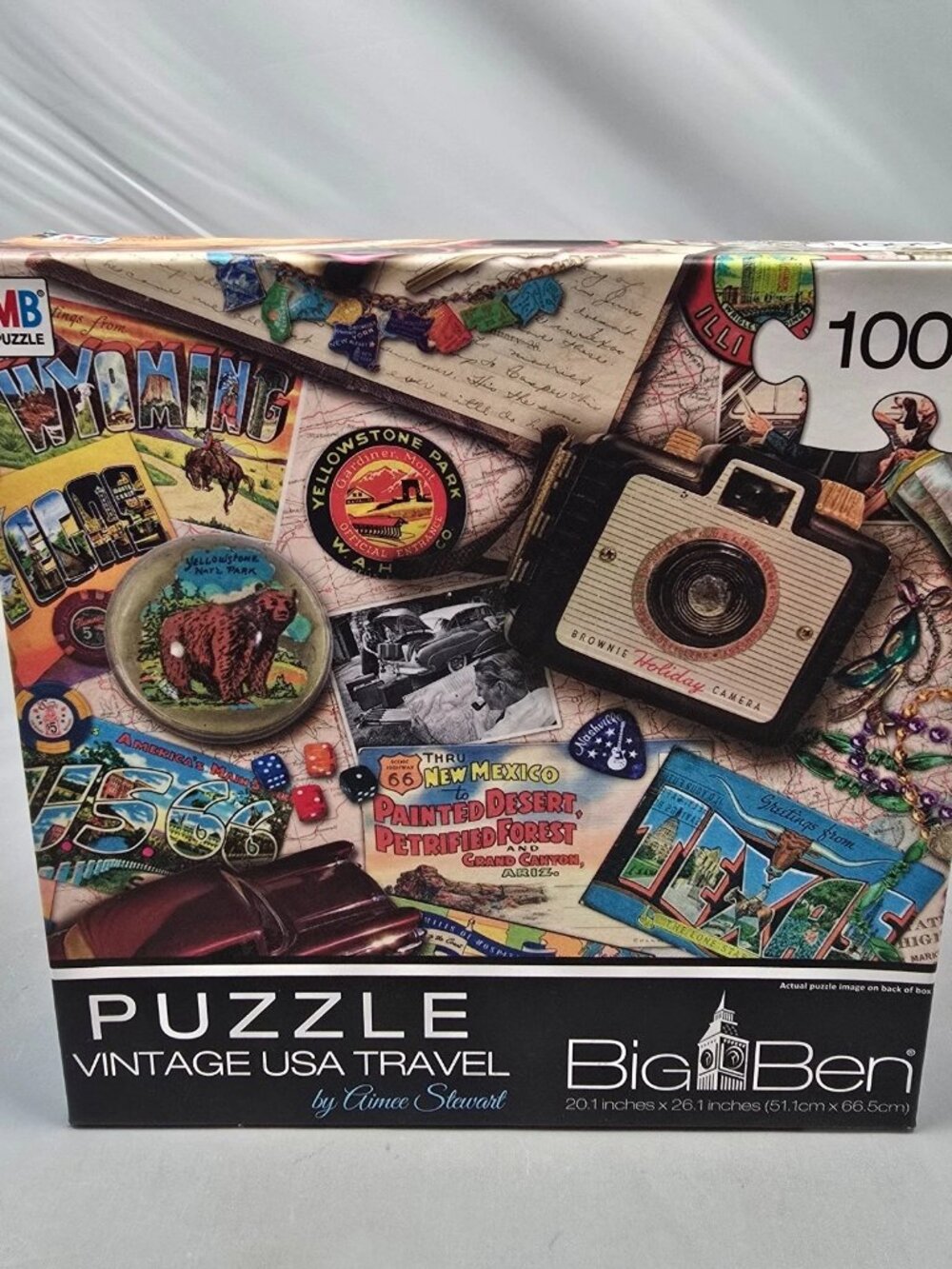 Big Ben Aimee Stewart Vintage USA Travel Jigsaw Puzzle